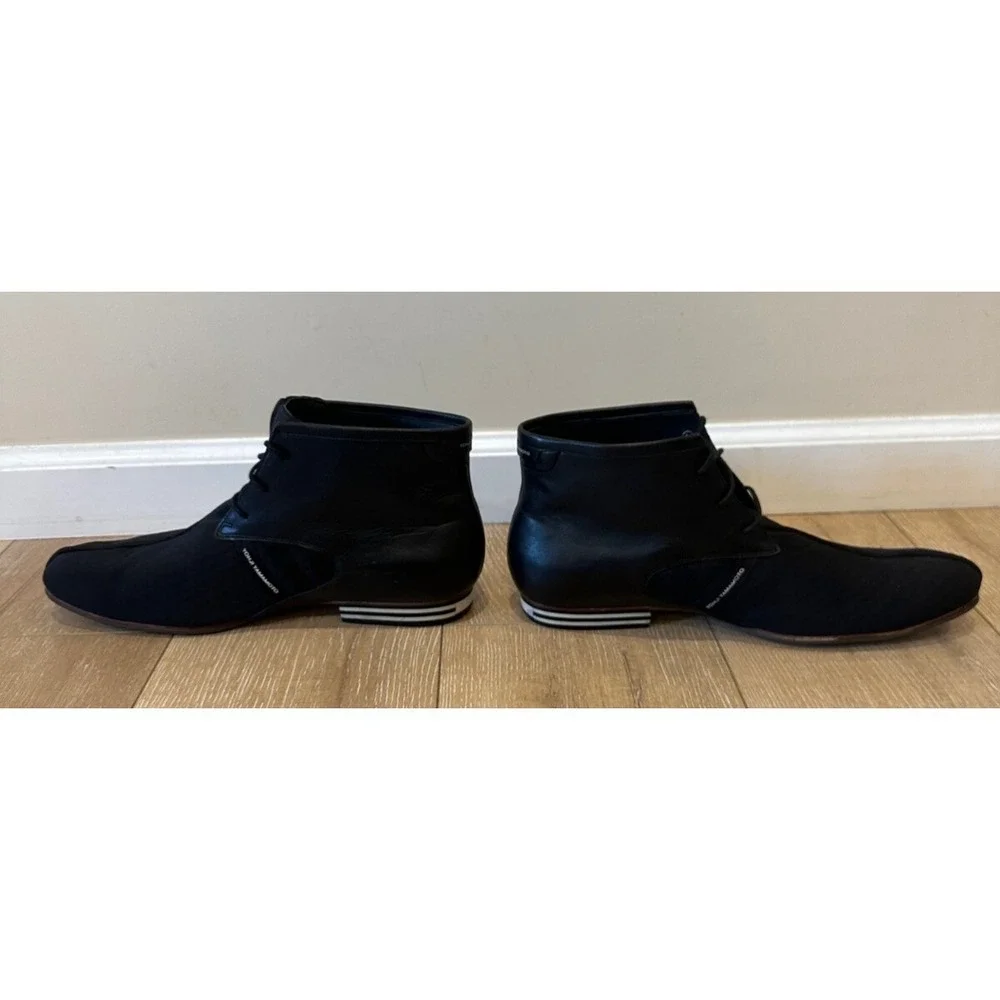 RARE Adidas x Yohji Yamamoto Y3 Desert Boot Sz 13‎ Leather AdiPRENE Black G45536